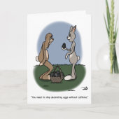 Grußkarte Koffein-Oster Karte (Vorderseite)