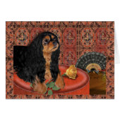 Grußkarte, König Charles Cavalier Spaniel (Vorderseite (Horizontal))