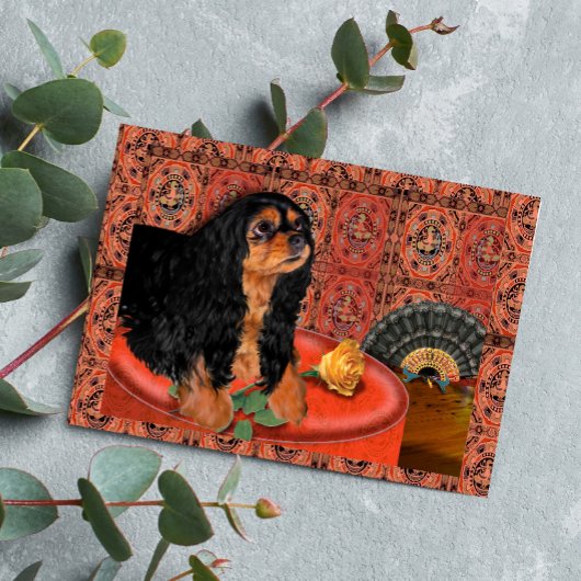 Grußkarte, König Charles Cavalier Spaniel