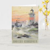 Grußkarte Kustlandskap med fyr (Sillén) CC0514 Karte (Gelbe Blume)