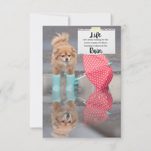 Grußkarte - Leben Dankeskarte (Vorderseite)