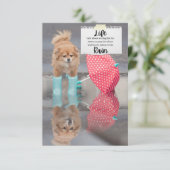 Grußkarte - Leben Dankeskarte (Stehend Vorderseite)