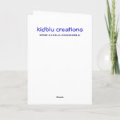 Grußkarte - Lebkuchen der frohen Weihnachten (Rückseite)