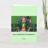 Grußkarte Leprechaun Karte (Rückseite)