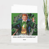 Grußkarte Leprechaun Karte (Rückseite)