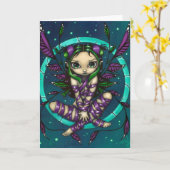 Grußkarte "Lila Multifunktionsleiste" Karte (Gelbe Blume)