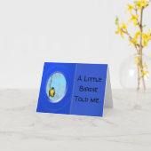 Grußkarte - Little Birdie Told Me Karte (Gelbe Blume)