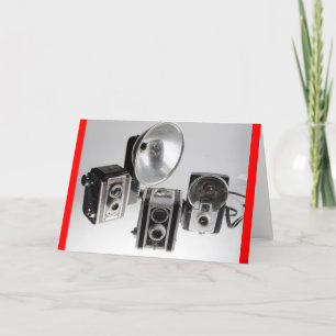 Grußkarte, löschen, mit antiken Kameras Karte