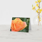 Grußkarte, löschen, mit orange Rose Karte (Gelbe Blume)