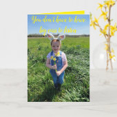 Grußkarte "Lucy" Karte (Gelbe Blume)