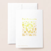 Grußkarte Madonna mit Child gold-Folie Folienkarte (Rückseite mit Umschlag)