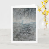 Grußkarte - Malerei "Iceberg" Karte (Gelbe Blume)