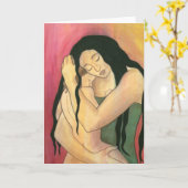 Grußkarte: "Mama" Karte (Gelbe Blume)