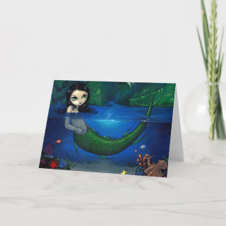 Grußkarte "Mermaid in your Grotto" Karte