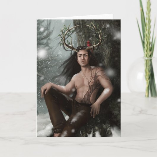 Grußkarte "Mistletoe" Karte (Vorderseite)