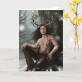 Grußkarte "Mistletoe" Karte (Gelbe Blume)