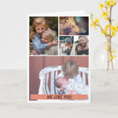 Grußkarte mit 5 Fotos und Text Karte (Gelbe Blume)