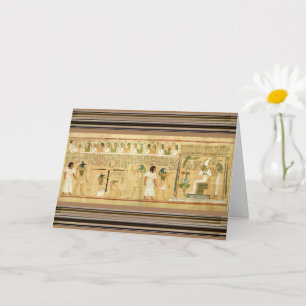Grußkarte mit ägyptischen Hieroglyphen Karte