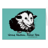 Grußkarte mit beruhigendem Possum (Vorderseite (Horizontal))