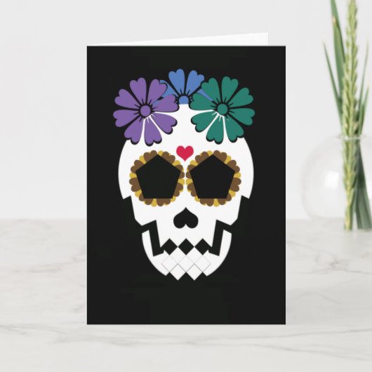 Grußkarte mit Blume Karte (Vorderseite)