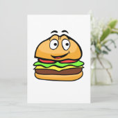 Grußkarte mit Cartoon Hamburger Feiertagskarte (Stehend Vorderseite)