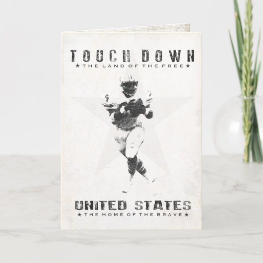 Grußkarte mit Cooler Fußball-Printwerbung Karte (Vorderseite)