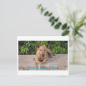 Grußkarte mit Dog Theme Postkarte (Stehend Vorderseite)
