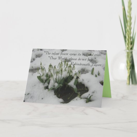 Grußkarte mit durchdachten Zitaten Karte (Vorderseite)