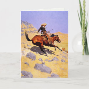 Grußkarte mit Frederic Remington-Gemälde Karte