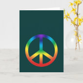 Grußkarte mit Friedenszeichen in Chakra Karte (Gelbe Blume)