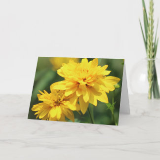 Grußkarte mit gelbem floralem Umschlag Karte