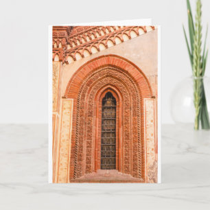 GRUßKARTE MIT GOTISCHEM FENSTERSTIL KARTE