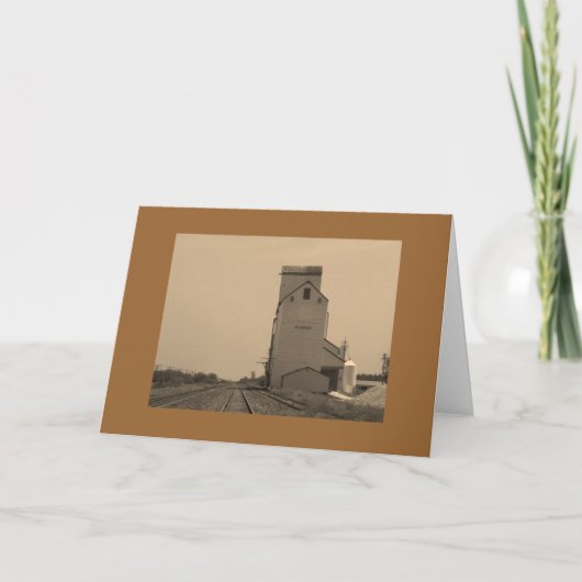 Grußkarte mit Höhenruderdesign - Leere Karte (Vorderseite)