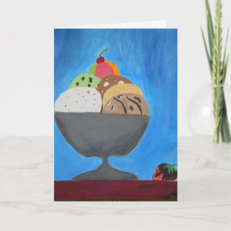 Grußkarte mit "Ice Cream" von Amber Larsen Karte