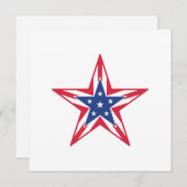 Grußkarte mit individualisierbarem Stern (Vorne/Hinten)