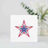 Grußkarte mit individualisierbarem Stern (Stehend Vorderseite)