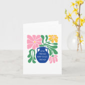 Grußkarte mit Inspiration Karte (Gelbe Blume)