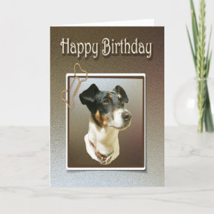 Grußkarte mit Jack Russell Hund Dankeskarte
