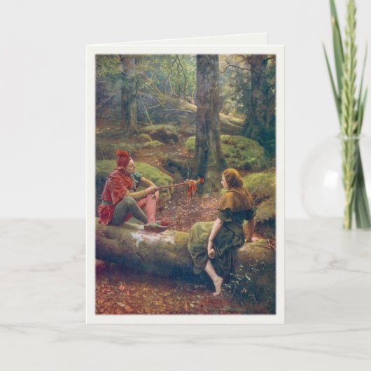 Grußkarte mit John Collier Painting Karte (Vorderseite)