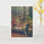 Grußkarte mit John Collier Painting Karte (Gelbe Blume)