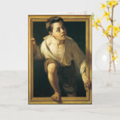 Grußkarte mit klassischer Malerei Karte (Gelbe Blume)