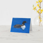 Grußkarte mit Loon Karte (Gelbe Blume)