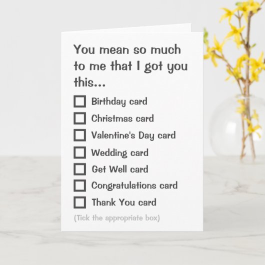 Grußkarte mit Mehrfachauswahl Karte (Gelbe Blume)