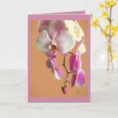 Grußkarte mit Orchid Karte (Gelbe Blume)