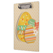 Grußkarte mit Ostereisymbol Klemmbrett (Links)