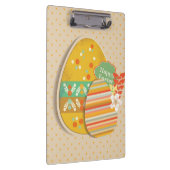 Grußkarte mit Ostereisymbol Klemmbrett (Rechts)