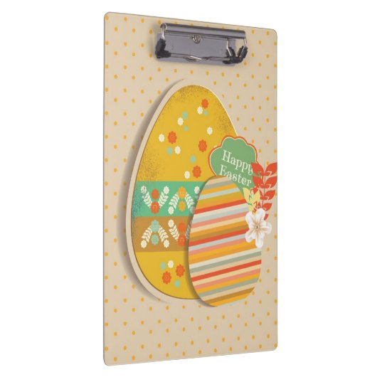 Grußkarte mit Ostereisymbol Klemmbrett (Rechts)
