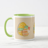 Grußkarte mit Ostereisymbol Tasse (Links)