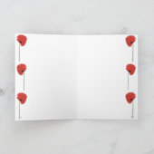 Grußkarte mit Poppy Karte (Innenseite)