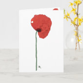 Grußkarte mit Poppy Karte (Gelbe Blume)